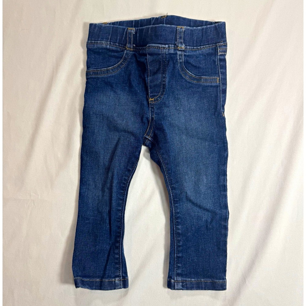 Garanimals Unisex Baby Toddler Skinny Jeans 18-24M Blue Denim Pull On Stretch
